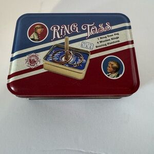 Vintage Ring Toss Game Tin